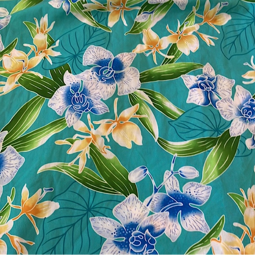 Vintage Hawaiian Muu Muu in a colourful aloha print, blue XL - Picture 9 of 9